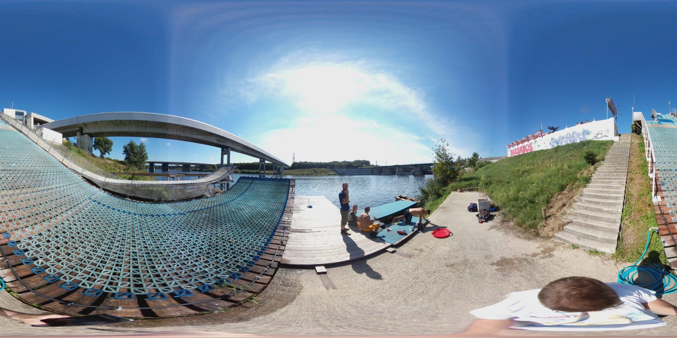 360° Panorama am Start des Inrun